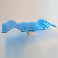 Panneau de toiture en polycarbonate ondulé transparent de conception moderne pour application hôtelière