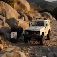 Jouets RC pour adultes, SUV compact tout-terrain vintage en alliage, télécommandé 4x4, étanche, pour intérieur/extérieur, qualité hobby, cadeau, EN71 CE