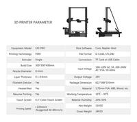 Longlk5 PRO 3d принтер для фигуры человека 300X300X400 мм Большой 3D принтер 90% предварительно собранный