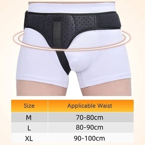 Coussinets de Compression Amovibles et Respirants Réglables Ceinture de Hernie Inguinale pour Hommes - Product Image 3