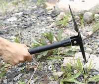 Pelle de survie pliable multifonctionnelle portable 2-en-1, mini-outil de terrassement pour le camping, le jardinage et la randonnée