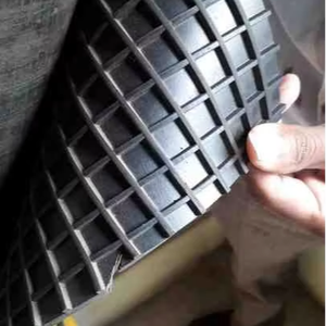 20 MM Anti Skid Checkered Rubber <b>Mat</b> Heavy Duty Electrical <b>Safety</b> Flooring Sheet - Product Image 1