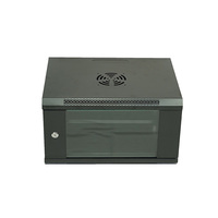 Armoire de serveur réseau murale en acier 6U de 19 pouces avec porte en verre personnalisée pour salle informatique