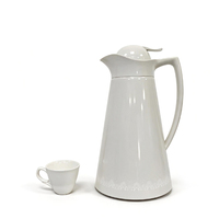 Carafe à café isotherme à double paroi en acier inoxydable 304 avec revêtement en verre rose 1,0 L Isolation thermique 6-12 heures Écologique