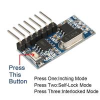 Módulo Receptor Inalámbrico RX480E-4 de Alta Calidad, CC 3.3-5V, Placa de Circuito de 433Mhz con Decodificación RX480E