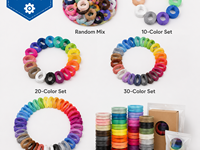 Filament PCL 1,75 mm à basse température, biodégradable, souple, en lots multicolores, directement de l'usine, pour imprimante 3D Creality