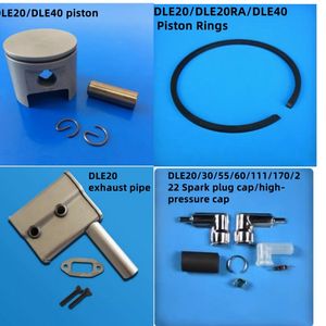 Pièces de rechange DLE : Pistons, segments de piston, tuyaux d'échappement, bouchons de bougies – Accessoires d'origine pour pièces de bricolage RC FPV - Product Image 2