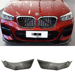 Pour <span class=keywords><strong>BMW</strong></span> X3 X4 M Sport Edition 2018-2021, Spoiler avant en fibre de carbone, Lame avant, Barre avant, Garniture extérieure - Product Image 1