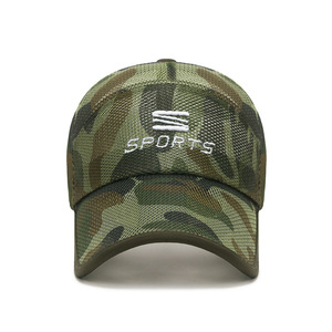 Mesh Baseball Cap Men Summer Breathable Sunshade Outdoor Sports Hat Camouflage Pattern Full Mesh Design - Product Image 1
