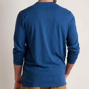 Long Sleeve <strong>Henley</strong> Shirt for Men Bamboo Cotton <strong>Tshirts</strong> Organic Jersey Men's T-shirts Eco Friendly <strong>Henley</strong> <strong>Tshirt</strong> for Men - Product Image 6