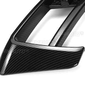 Pour VW Golf 7 MK7 2014 2015 2016 2017 Grilles de phares antibrouillard avant, garniture de recouvrement des feux antibrouillard, noir brillant - Product Image 6