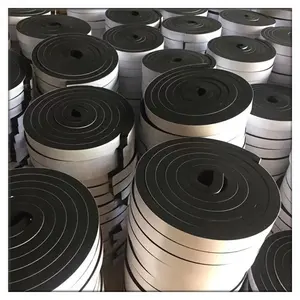 Closed Cell Door and Windows Backed Adhesive Tape Black EPDM Foam Rubber Tape For The Sealing