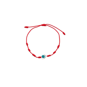 Bracelet en cordon rouge avec breloque cœur et œil, motif Sept Étoiles, pour femme, idéal comme cadeau - Product Image 2