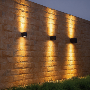 Applique murale LED SENZHAO, éclairage haut et bas, étanche IP65, en aluminium carré, pour extérieur, moderne, pour villa et jardin - Product Image 1