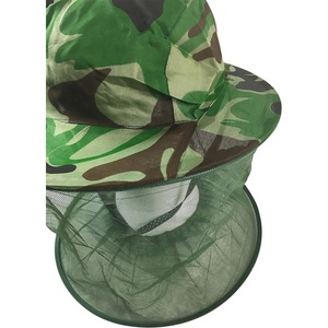 Cappello da Apicoltore Pieghevole Portatile Anti-Insetti e Anti-Zanzare in Poliestere Mimetico con Sciarpa, Capacità 1L, Cappello da Pesca - Product Image 4