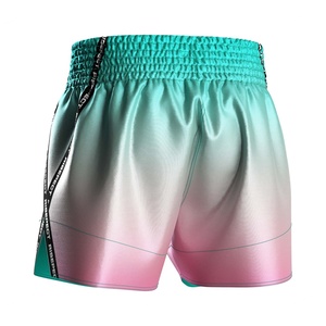 Pantalones Cortos de Muay Thai 100% Poliéster, Duraderos, para Boxeo Tailandés, Venta al Por Mayor - Product Image 4