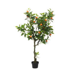 Estilo nórdico 120cm naranja limón árbol Artificial gran oferta interior hogar exterior bonsái soporte Real Touch planta Artificial - Product Image 2