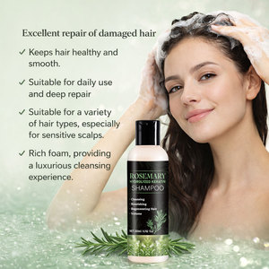 <span class=keywords><strong>Shampoo</strong></span> au romarin à la kératine, réduit l'excès de sébum, volumisant, renforce les racines des cheveux, nourrit, répare les cheveux secs, crépus et abîmés - Product Image 4