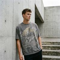 T-shirt Homme Oversize Personnalisé Imprimé Numérique 100% Coton Premium Épais Respirant Séchage Rapide Écologique Hip Hop
