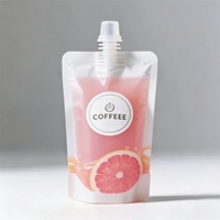 Pochette en aluminium personnalisée de 500 ml avec bec verseur pour l'emballage de liquides