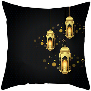 Oreiller carré de luxe en gros, <span class=keywords><strong>noir</strong></span>, tissé, imprimé numériquement, motifs vintage variés, écologique, antibactérien, pour la maison, l'hôpital <span class=keywords><strong>et</strong></span> l'hôtel - Product Image 3