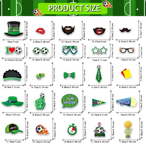 Máscaras Desechables de Papel Hechas a Mano con Temática de Fútbol Americano para Decoración de Fiestas de Cumpleaños, para Mayores de 14 Años - Product Image 3