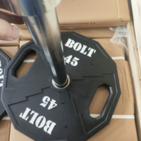 OEM ODM Ensemble de plaques de poids CPU Bumper avec logo personnalisé, plaques de poids 1,25-25 kg, colorées pour la compétition, en acier vierge, pour la gym, vente en gros