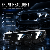 Feux avant à LED pour BMW F32 F36 F82 Série 4 2013-2020, assemblage de phares à double couleur, DRL Fang, clignotants séquentiels, mise à niveau des phares
