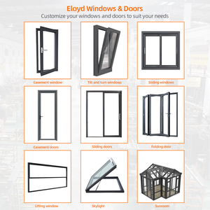 Eloyd עיצוב מודרני eloyd זכוכית מחוסמת דלת קיפול אלומיניום קיפול חיצוני הזזה אנכית דלת קיפול אנכית לוילה - Product Image 4