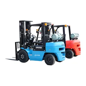 Truk Forklift Lpg 2.5 Ton 3.5 Ton 4 Ton pengangkat garpu bensin Nissan k25 mesin Forklift propana 3 Ton