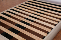Base de lit moderne en bois massif pour chambre à coucher, avec tiroirs, structure démontable, vente en gros en Chine, ensembles de chambre à coucher