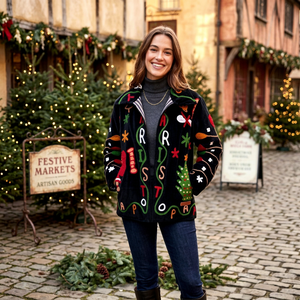 Holiday Season Unique Handmade <b>Velvet</b> Christmas Embroidered Suzani <b>Jacket</b> Festive Boho Short Winter Coat Perfect <b>Women</b> Gift - Product Image 1