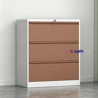 Armoire verticale en acier robuste avec serrure électronique, meuble d'archives métallique pour base sécurisée