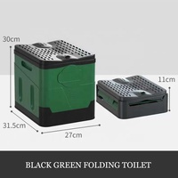 Nouveau design de toilette portable pliante pour voiture toilette mobile d'urgence pour camping en plein air