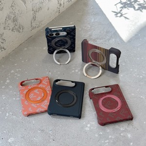 Aramid Fiber Carbon Fiber Shockproof PC Hard Shell 360° Rotating Bracket for iPhone Duo Folding Protective case - Product Image 3