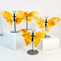 En vrac En Gros Naturel Arc-En-Fluorite papillon Avec Étagère titre quartz améthyste animal Sculpté À La Main Décoration Gemme