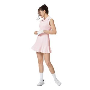 Lapel Golf Dress Women's Chest Pads Outdoor Sports <b>Badminton</b> Anti-Exposure Tennis Sleeveless Pockets Spandex/Nylon Polo - Product Image 3