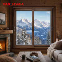 Fenêtre coulissante triple vitrage robuste et résistante aux ouragans, offrant des vues panoramiques pour les penthouses