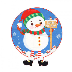 Nouvelle conception : Collier de sapin de Noël imprimé avec pieds, jupe de sapin fantaisie motif gnome et elfe pour la décoration de la base de l'arbre de Noël - Product Image 6