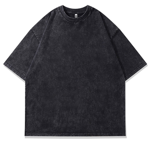 Summer Streetwear Vintage Wash Black T-Shirt pour hommes 100% Cotton High Street Style Print Inspiré par le rappeur pour Travis <span class=keywords><strong>Scott</strong></span> - Product Image 3