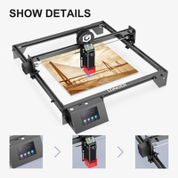 Graveur laser LONGER RAY5 10W, point laser 0.06x0.06mm, écran tactile, sculpture hors ligne, jeu de puces 32 bits, connexion WiFi