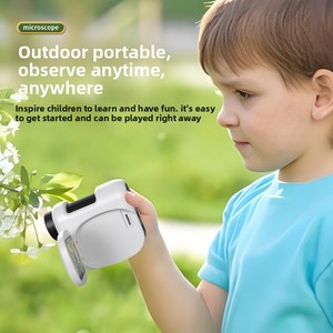 Microscope électronique portable en plastique unisexe, jouet éducatif scientifique pour enfants, microscope intelligent connectable à l'ordinateur - Product Image 4