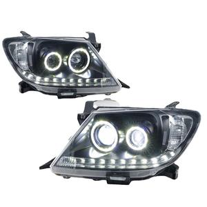 Nouveau design pour Hilux REVO/ROCCO 2005-2011 12V 6000K Phares de voiture avec clignotants séquentiels Angel Eyes - Product Image 4