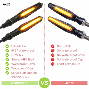 สัญญาณไฟเลี้ยวรถจักรยานยนต์ไฟ LED 2ชิ้น, ไฟวิ่งขนาดเล็กอเนกประสงค์สัญญาณไฟเลี้ยวที่ไหลกันน้ำ IP67 - Product Image 4