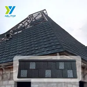 Metal Roofing Tile Price Wholesale Stone Coated Metal Roof Tile / Roofing Shingles Tile Supplier