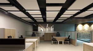 Panel de Techo de Fibra de Vidrio para Decoración Moderna, Paneles Acústicos de Fibra de Vidrio Ignífugos con Absorción de Sonido para Hoteles y Estudios - Product Image 5