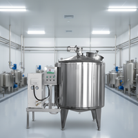 Cuve de mélange industrielle en acier inoxydable 1000L-1500L avec réacteur de mélange pour résine polyester, équipement chimique