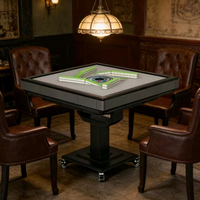 Table de Mahjong Automatique en Métal, Cadre en Acier Inoxydable, Conception Pliante Silencieuse, Machine de Jeu pour 4 Joueurs, Idéale pour la Maison et la Salle à Manger - Vente Chaude