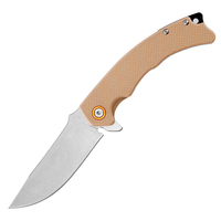 Couteau pliant de camping multifonctionnel en acier D2 de qualité industrielle OEM en gros avec manche G10