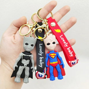 Date 3D <span class=keywords><strong>Porte</strong></span>-clés Belle Bande Dessinée Marvel <span class=keywords><strong>Groot</strong></span> <span class=keywords><strong>Porte</strong></span>-clés Enfants Cadeau <span class=keywords><strong>Porte</strong></span>-clés De Voiture <span class=keywords><strong>Clé</strong></span> Poupée Anti-Perdu Accessoires Sac À Dos Pendentif - Product Image 2